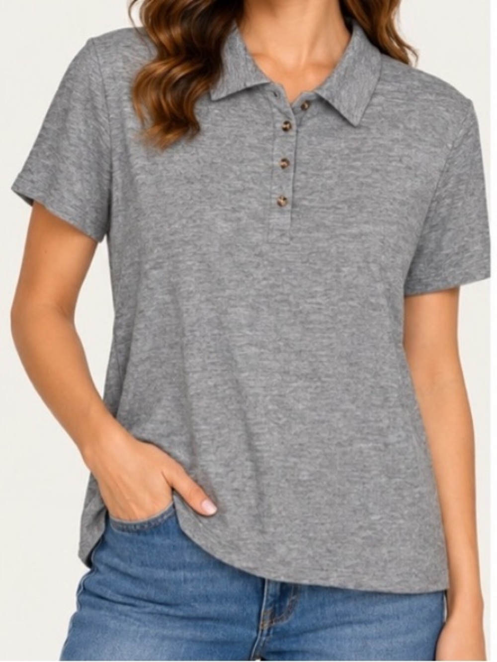 Philosophy‎ Gray Polo Shirt